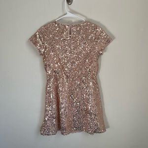 Gap Kids Sequin Dress large rose gold